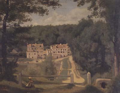 Jean Baptiste Camille  Corot Les maisons Cabassud (mk11)